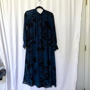 Long flowy floral dress